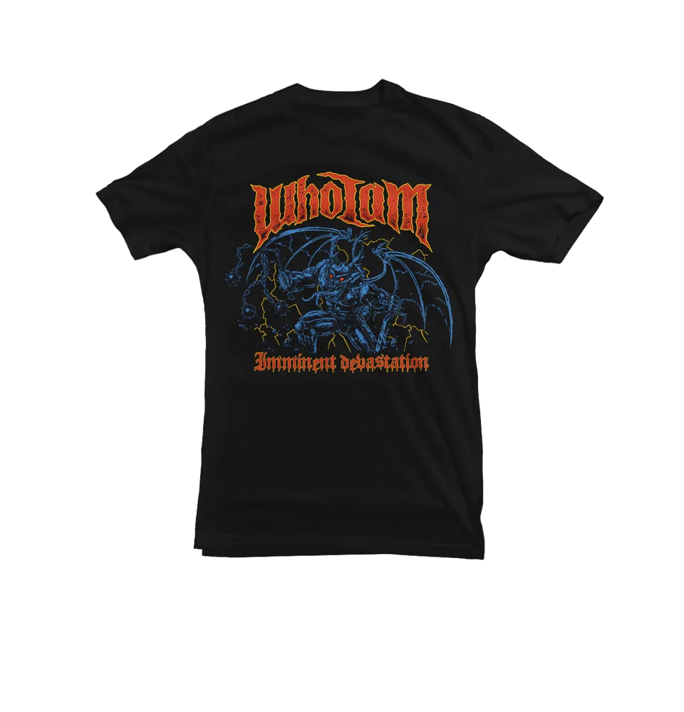 WHO I AM Demon t-shirt 100% coton noir