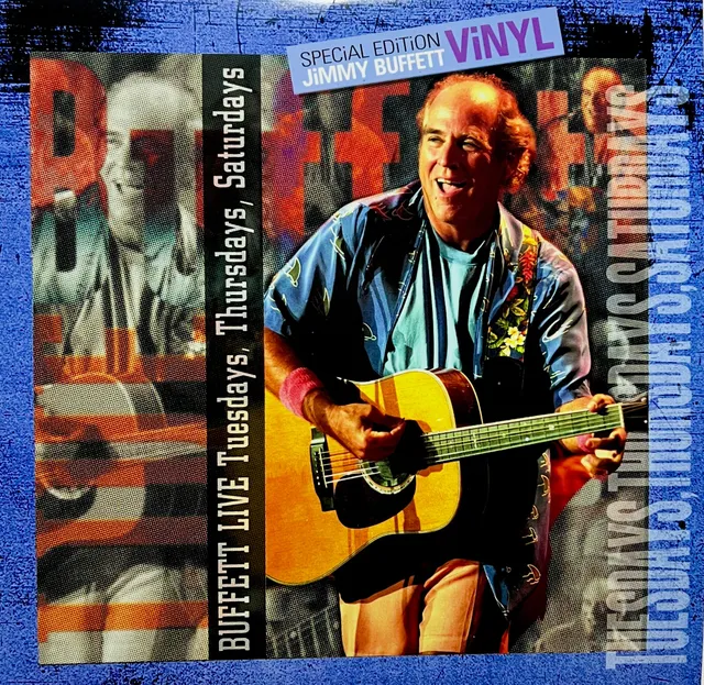 Jimmy Buffett Live Tuesdays Thursdays Saturdays vinyle 2 LP orange