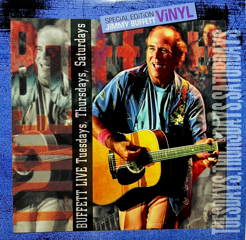 Jimmy Buffett Live Tuesdays Thursdays Saturdays vinyle 2 LP orange