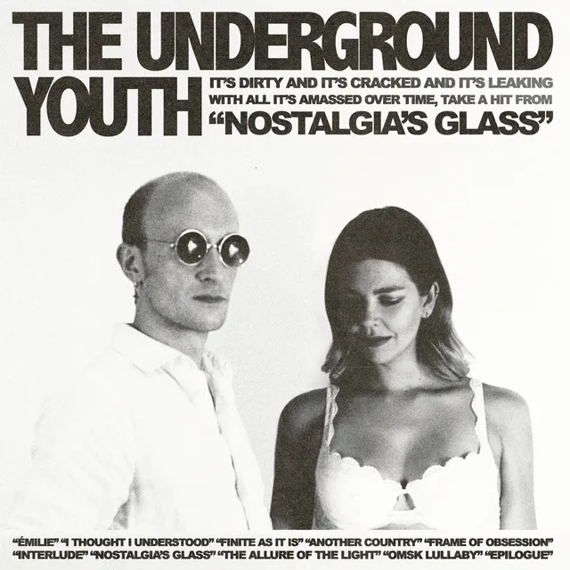 The Underground Youth Nostalgia's Glass vinyle bleu post-punk