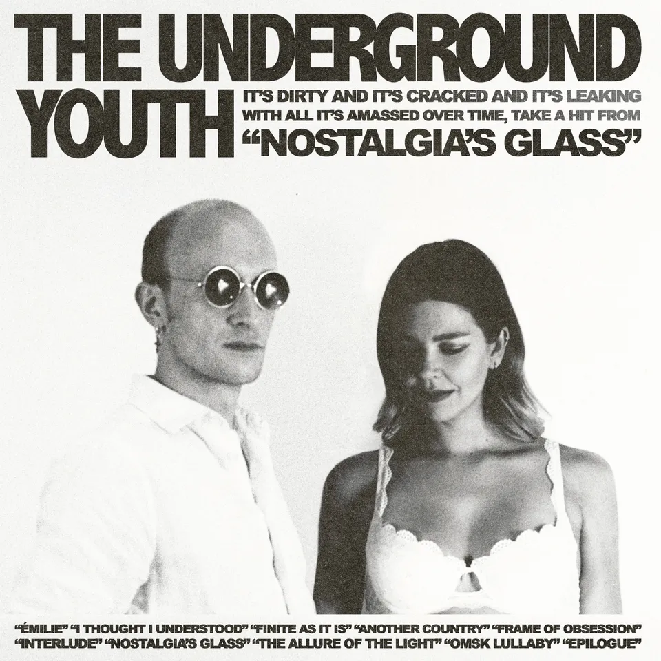 The Underground Youth Nostalgia's Glass vinyle bleu post-punk