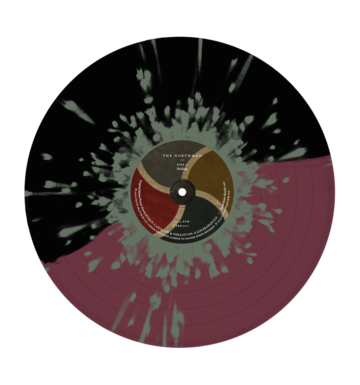 Waxwork Records The Northman vinyle BO split noir violet