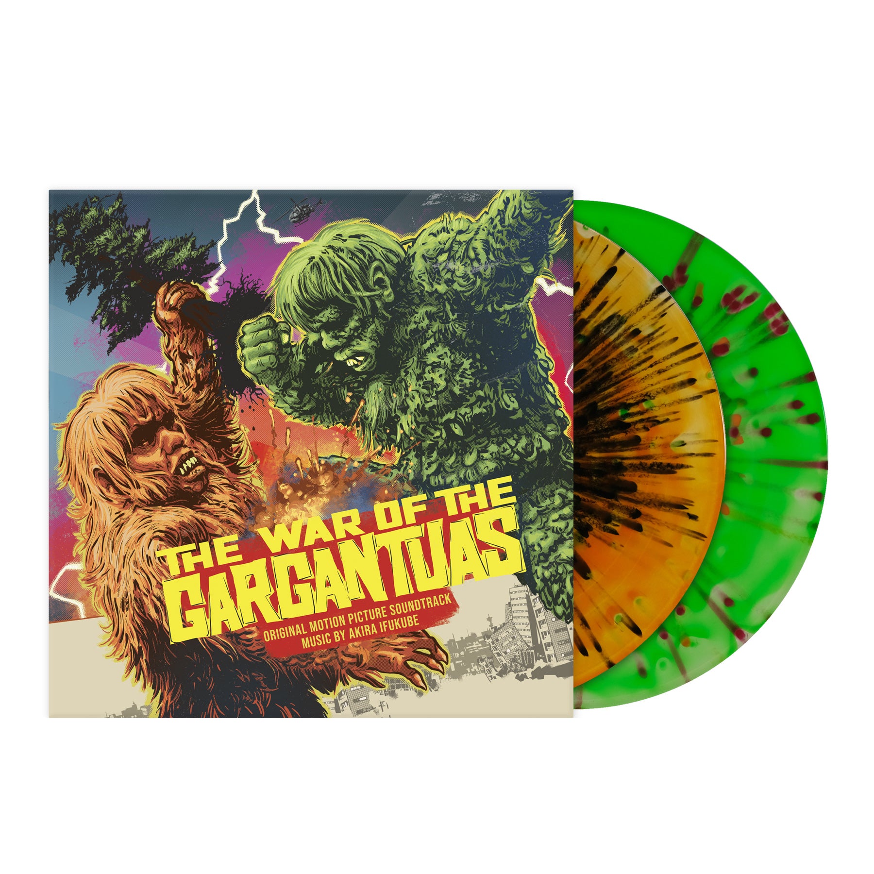 Waxwork Records The War of the Gargantuas vinyle 2LP couleur