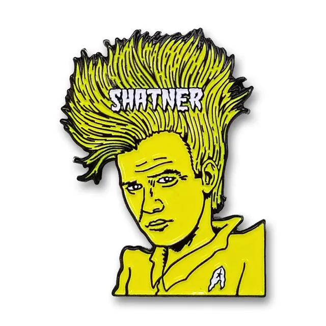 Demented Punk Covered in Punk Shatner pin's émail couleur