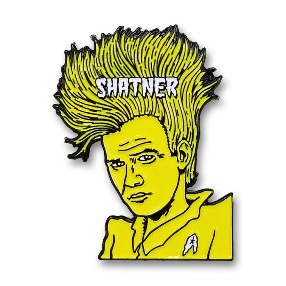 Demented Punk Covered in Punk Shatner pin's émail couleur