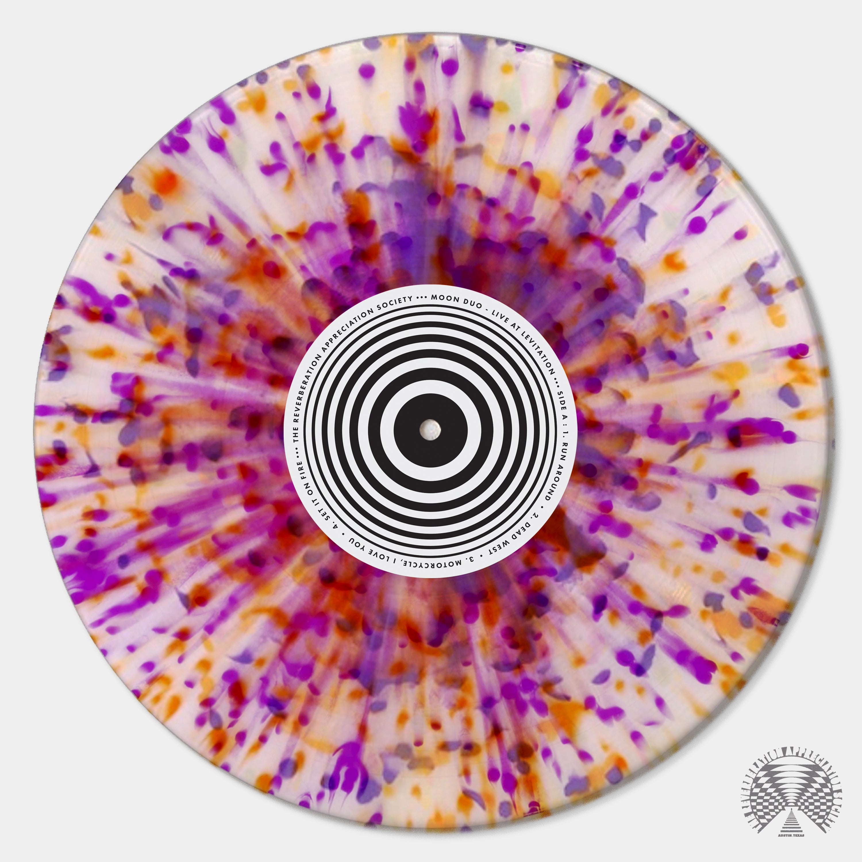 Moon Duo Live At Levitation vinyle splatter édition 300 ex