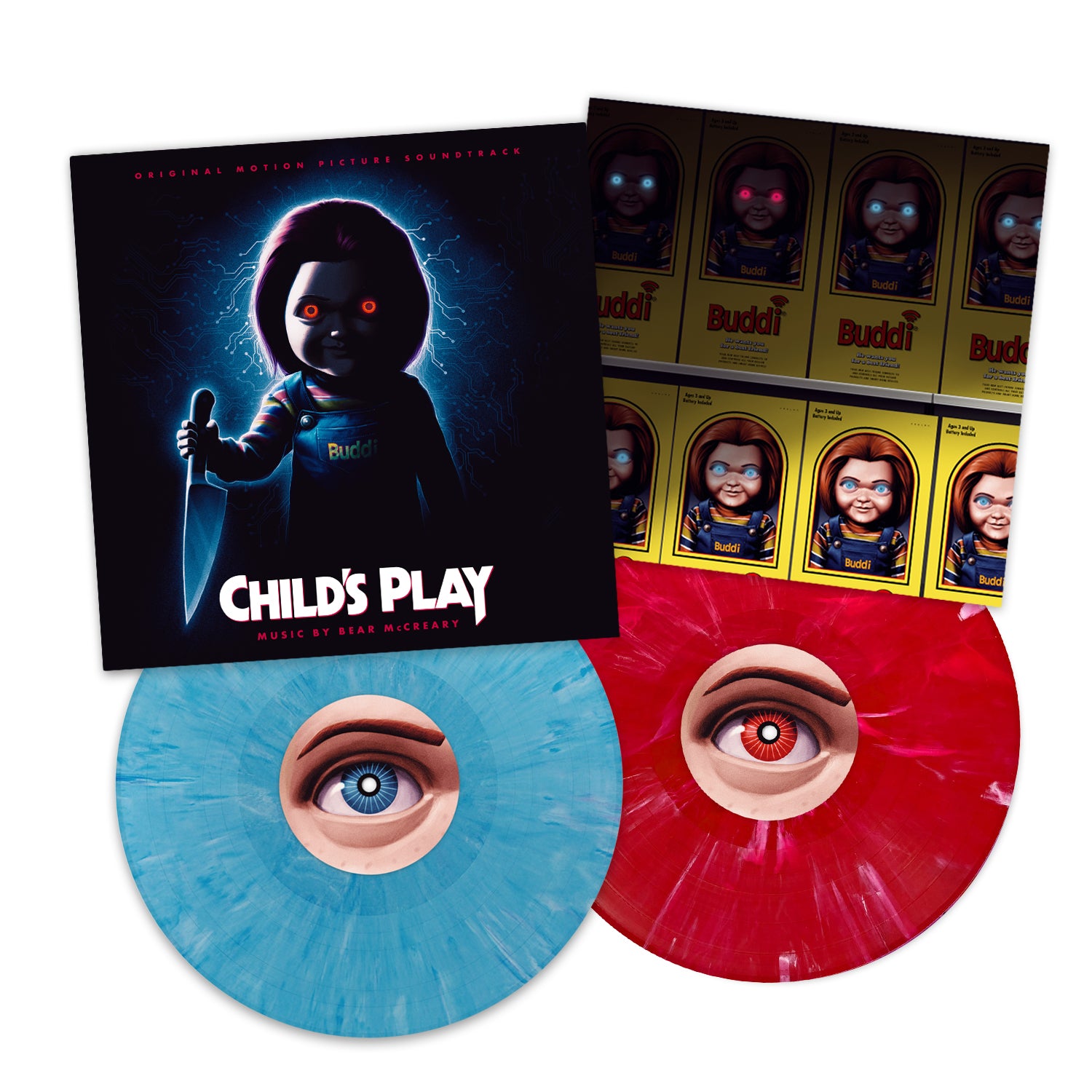 Waxwork Childs Play 2019 vinyle double LP yeux Chucky