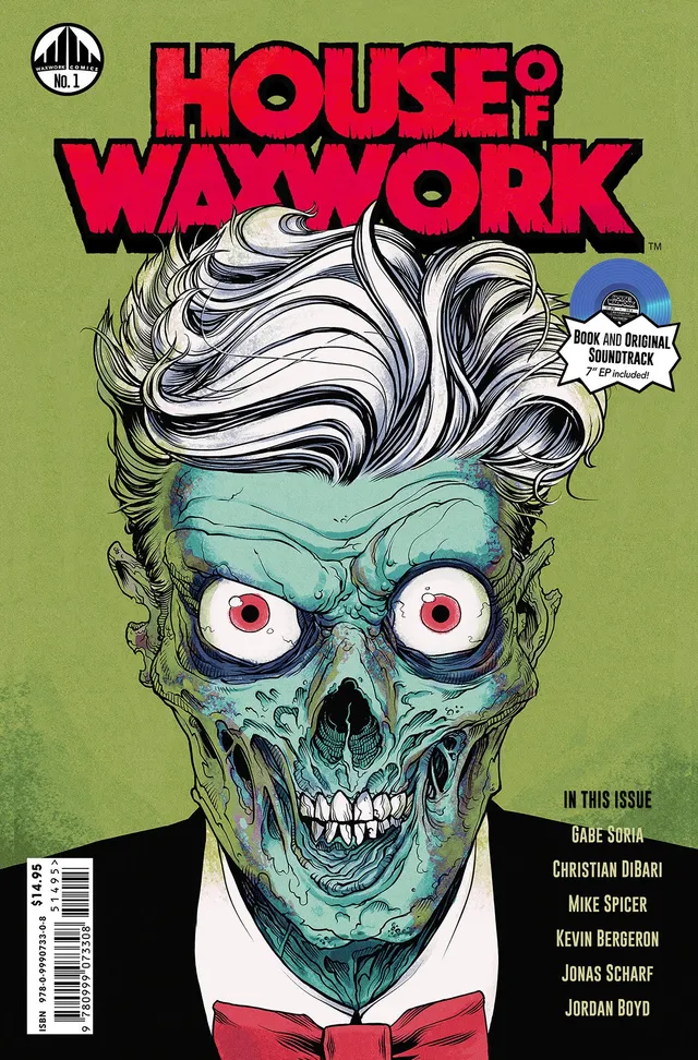 Waxwork Records House of Waxwork 1 comic vinyle bleu