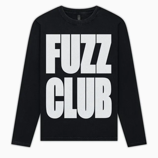 Fuzz Club Large Logo t-shirt manche longue noir blanc