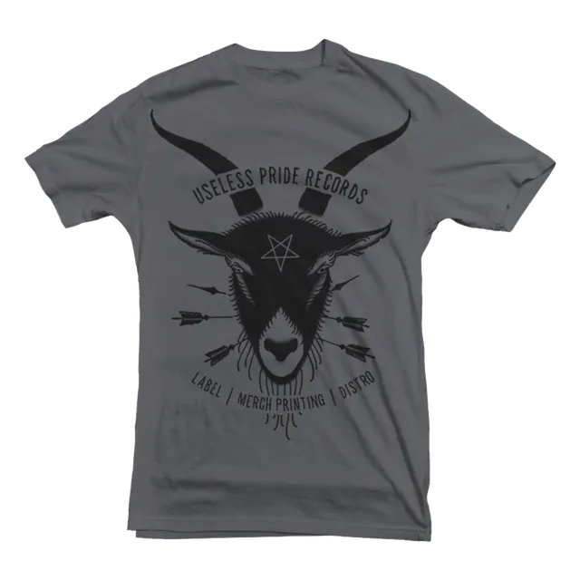 Useless Pride Records Goat t-shirt gris chiné