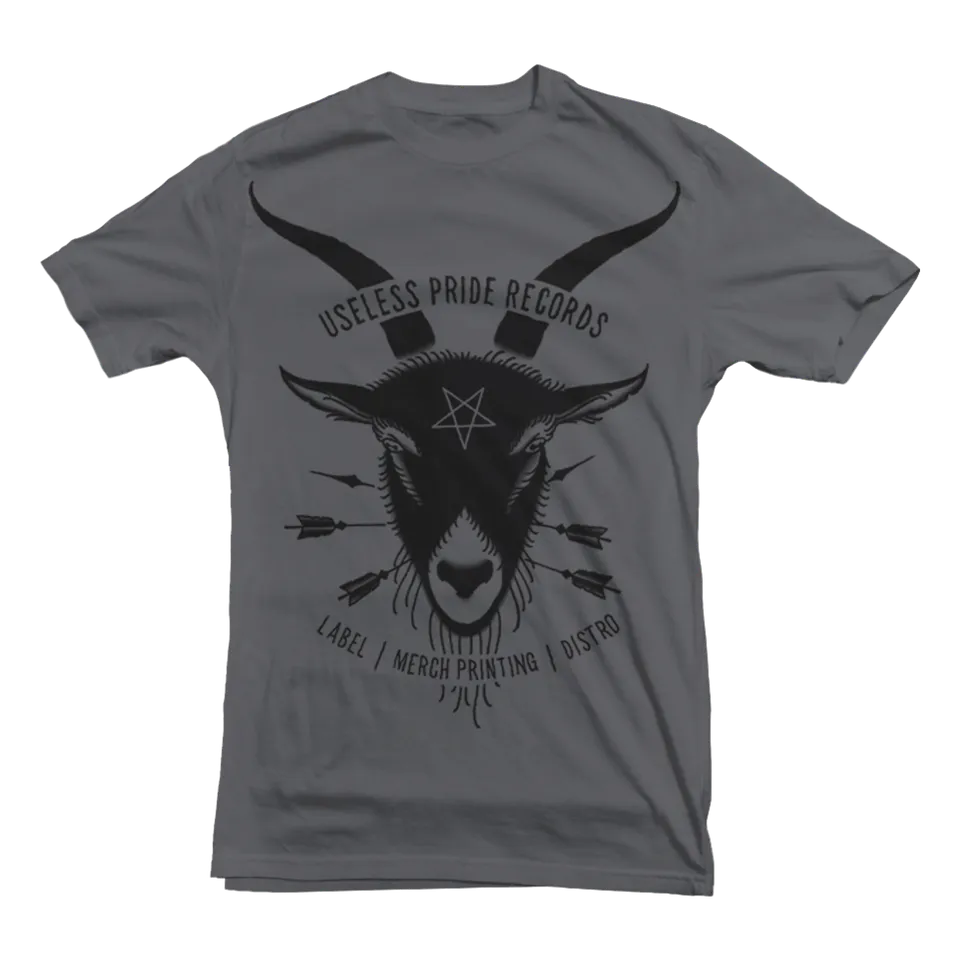 Useless Pride Records Goat t-shirt gris chiné