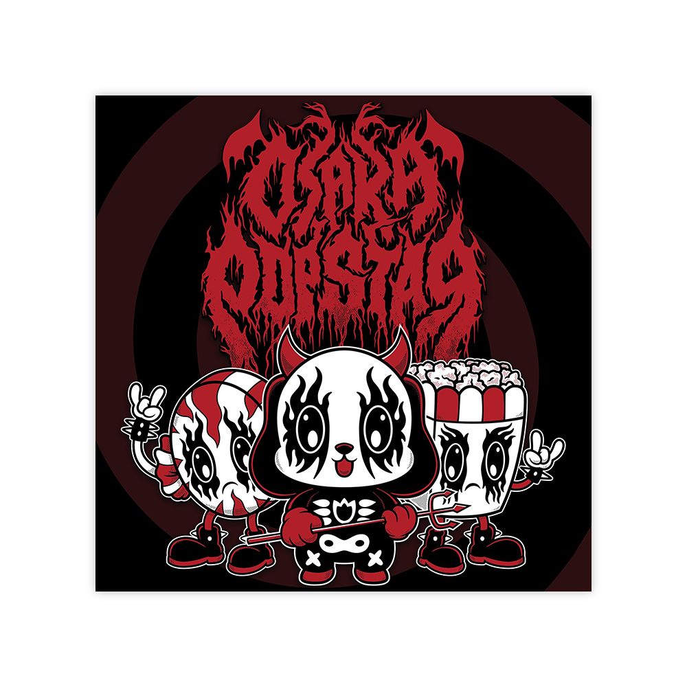 Demented Punk Osaka Popstar Ear Candy bundle vinyle rouge