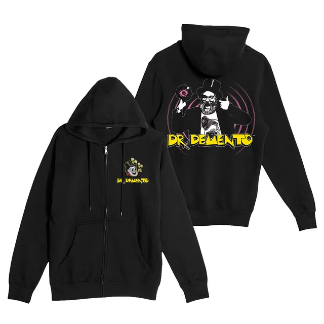 Dr Demento Keen hoodie zippé noir coton