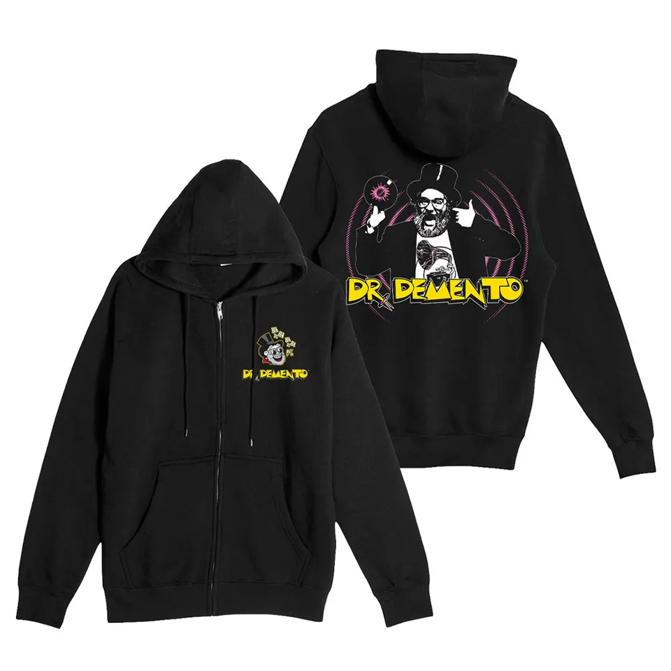 Dr Demento Keen hoodie zippé noir coton