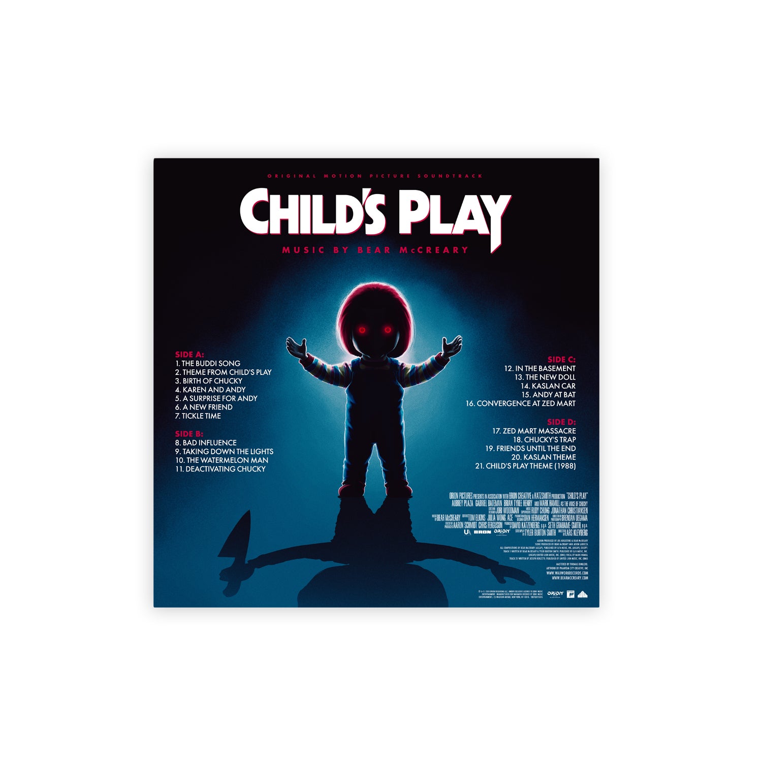 Waxwork Childs Play 2019 vinyle double LP yeux Chucky