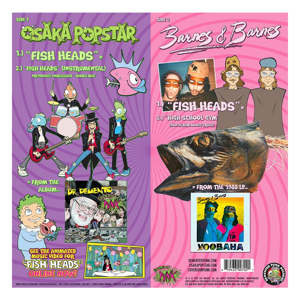 Osaka Popstar Fish Heads maxi 12" vinyle vert néon