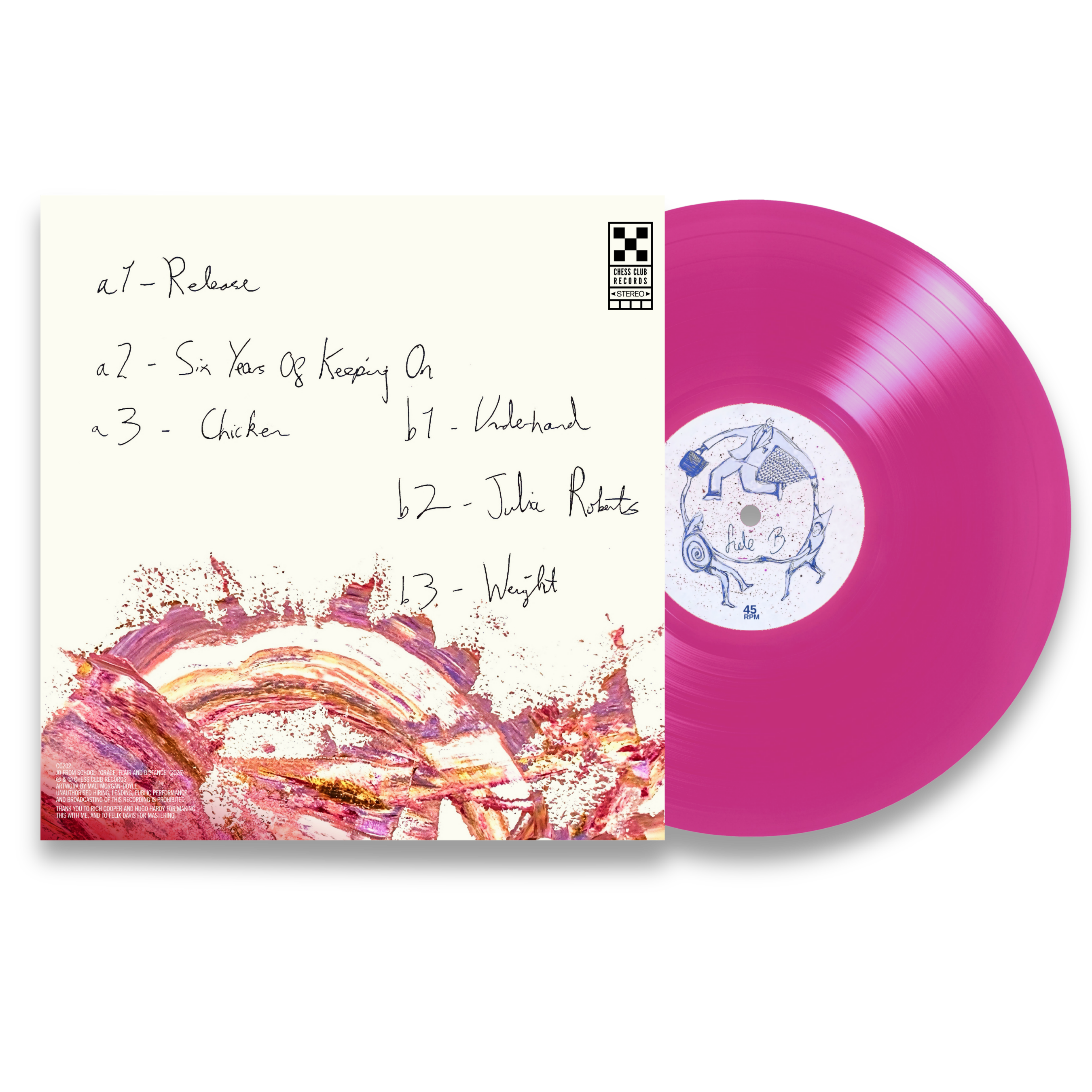 jo Grace Flair and Distance EP Vinyle 12" Magenta