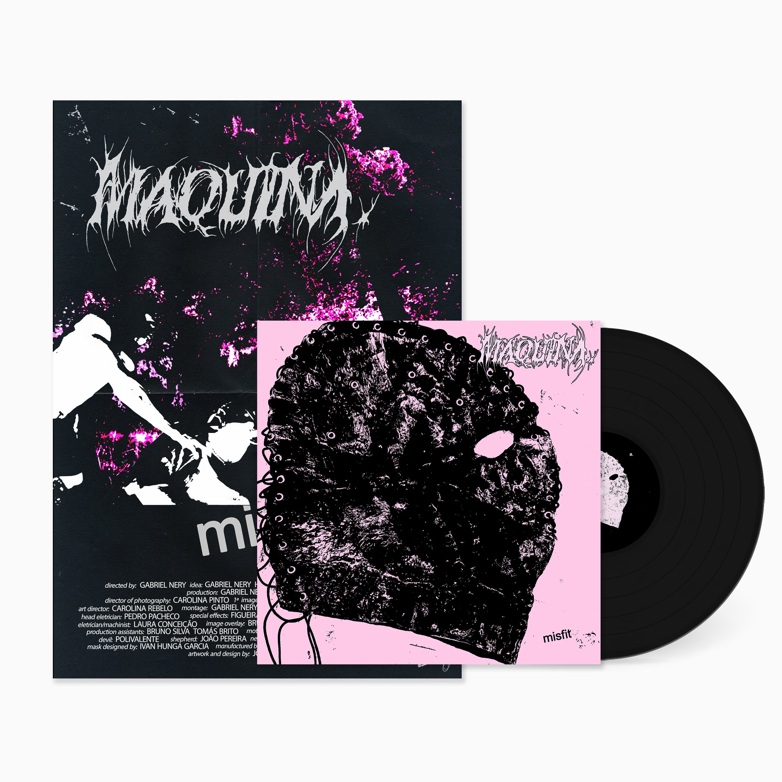 MAQUINA. misfit vinyle 12" noir 180g poster A2