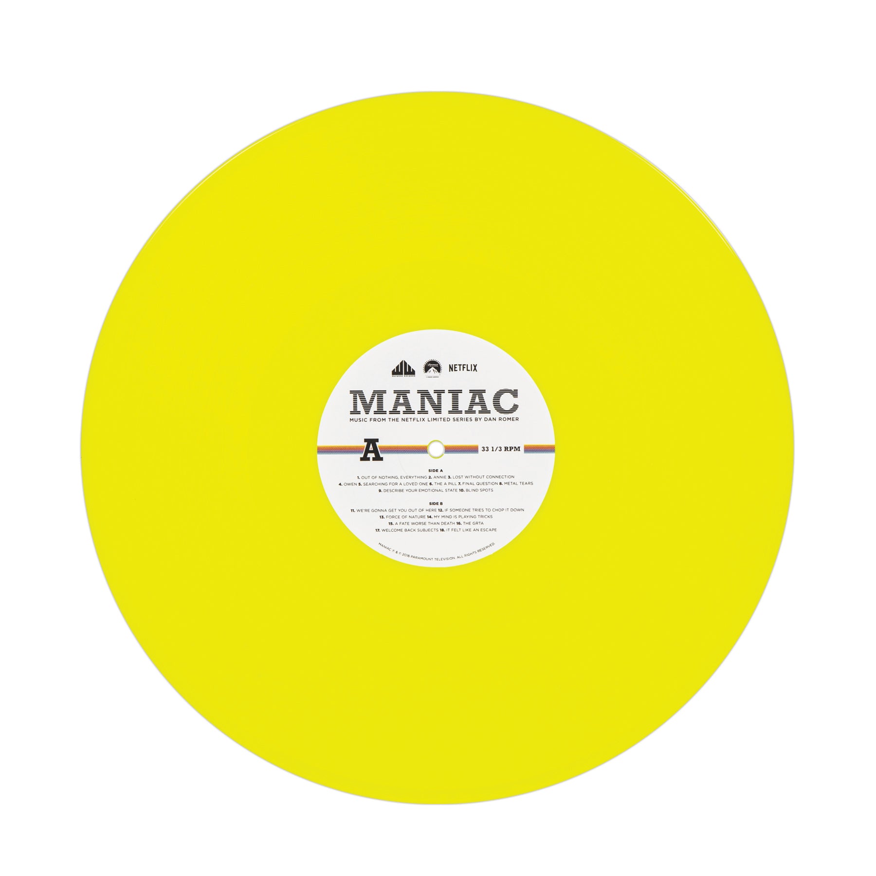 Waxwork Records Maniac vinyle 2xLP jaune rose 180g