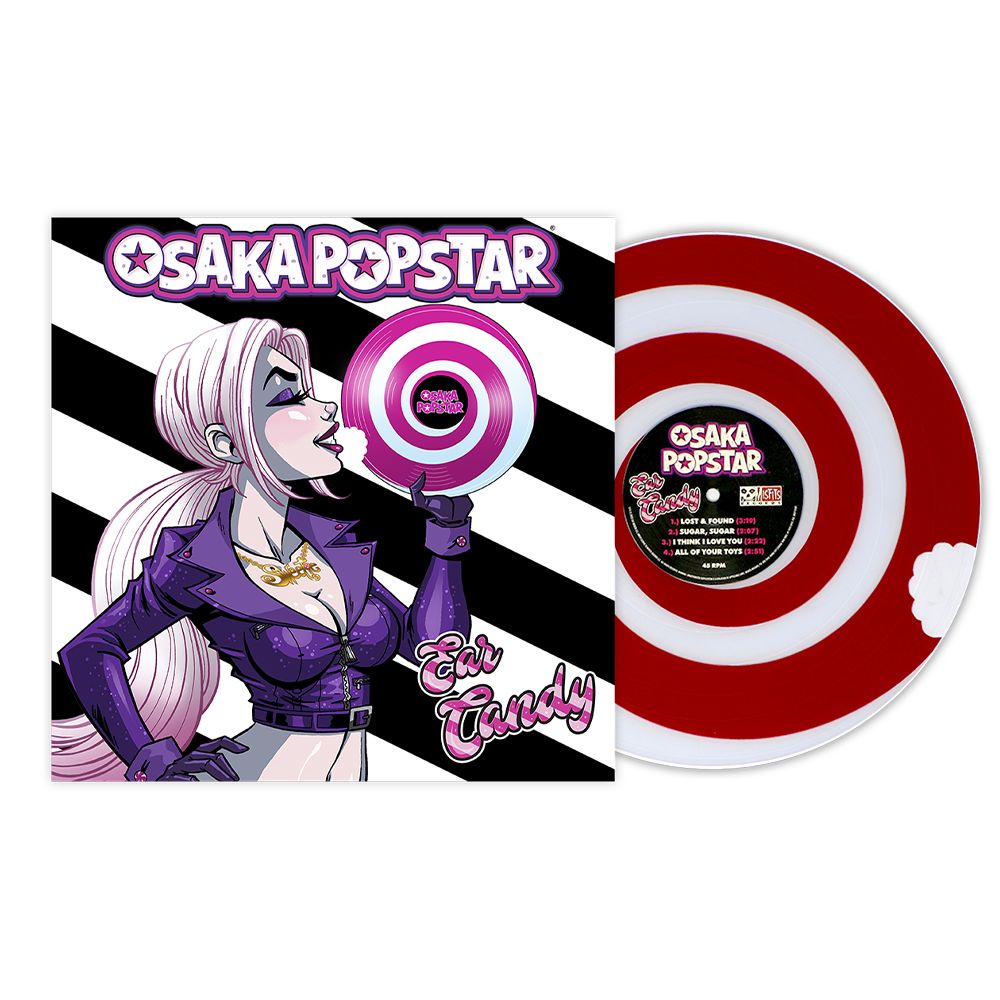 Demented Punk Osaka Popstar Ear Candy bundle vinyle rouge