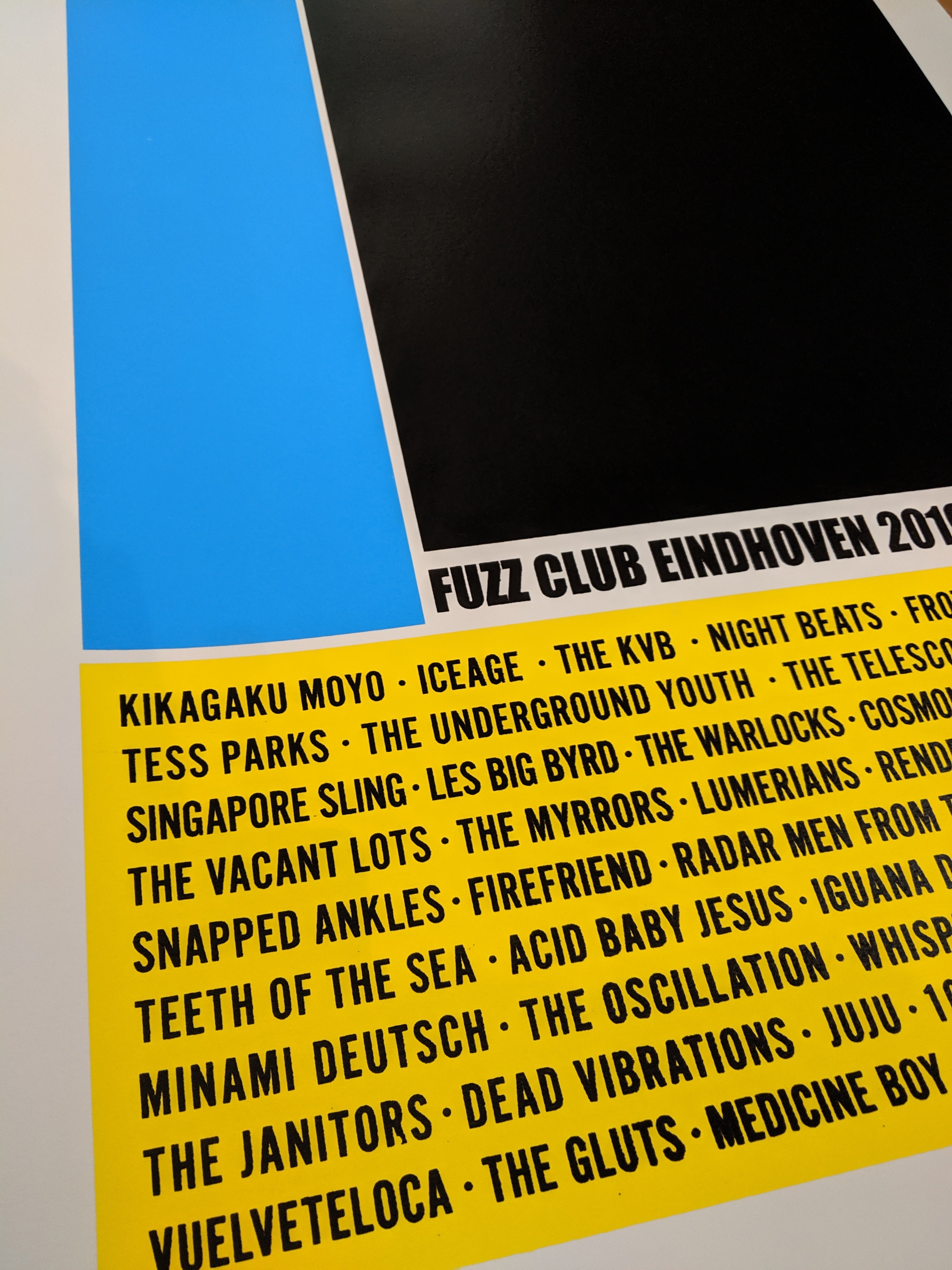 Fuzz Club Eindhoven 2019 affiche poster numéroté limité