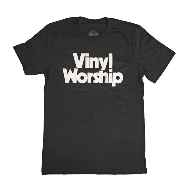 Waxwork Records Vinyl Worship t-shirt noir vintage