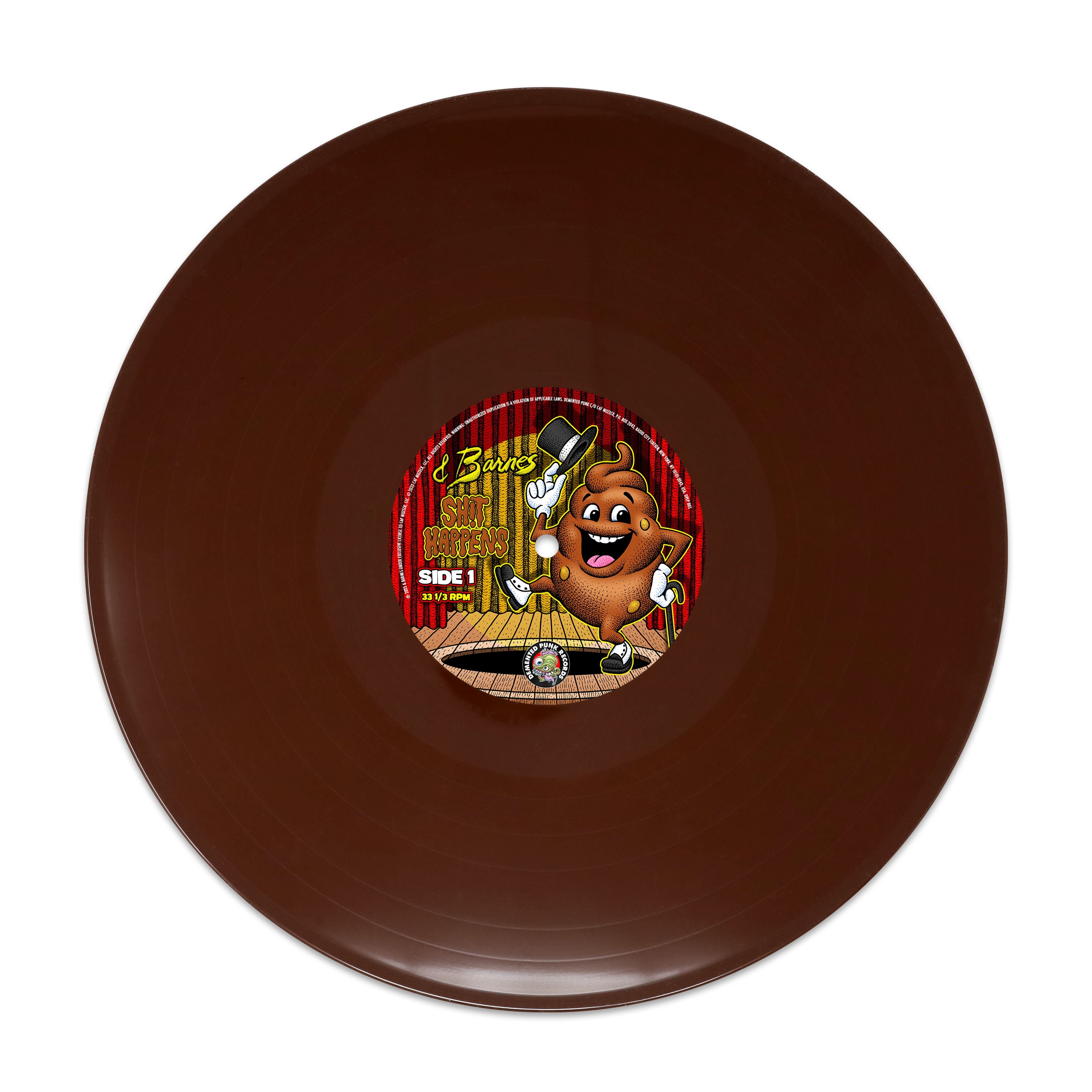 Barnes & Barnes Shit Happens vinyle LP marron comédie