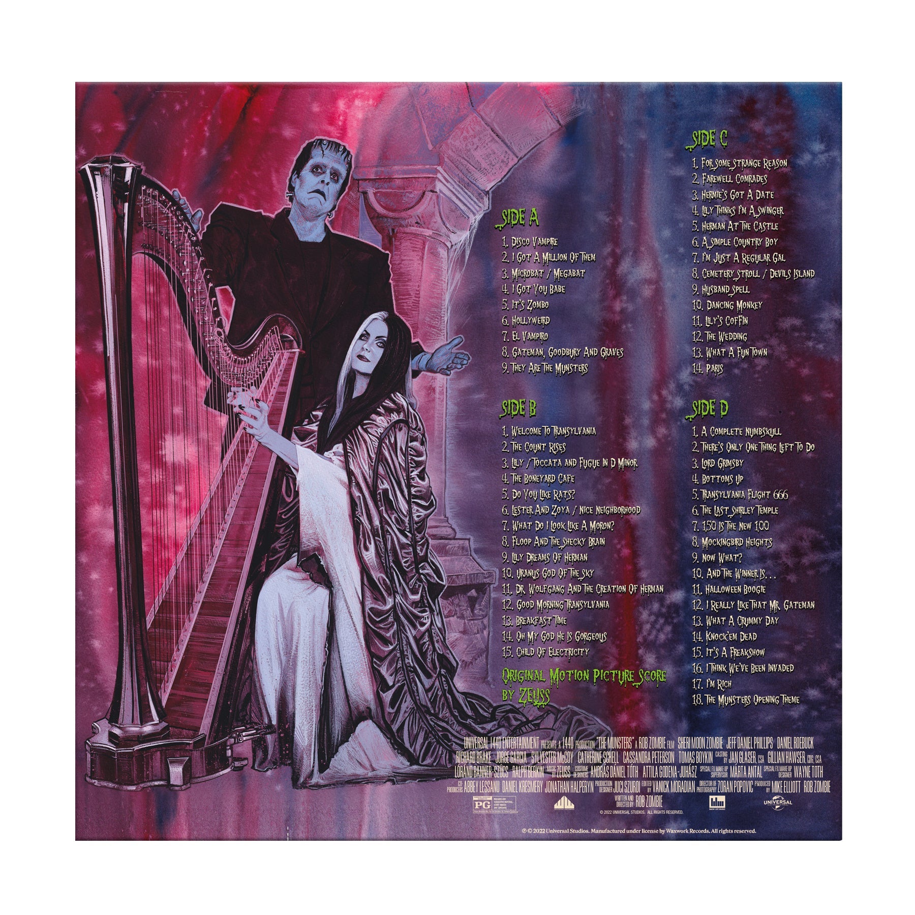 Waxwork The Munsters double vinyle Rob Zombie Zeuss