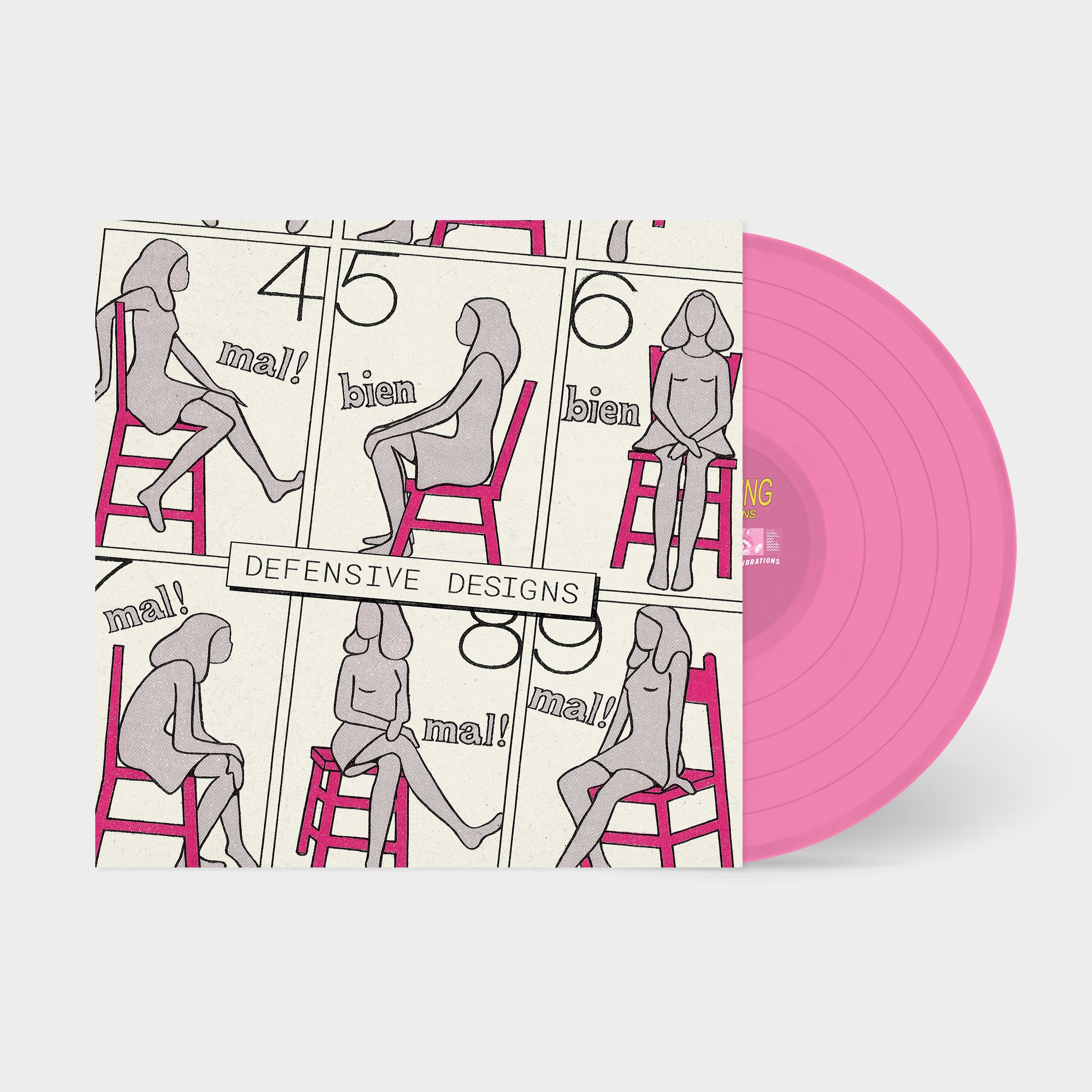 Unschooling Defensive Designs vinyle 12" rose 180g