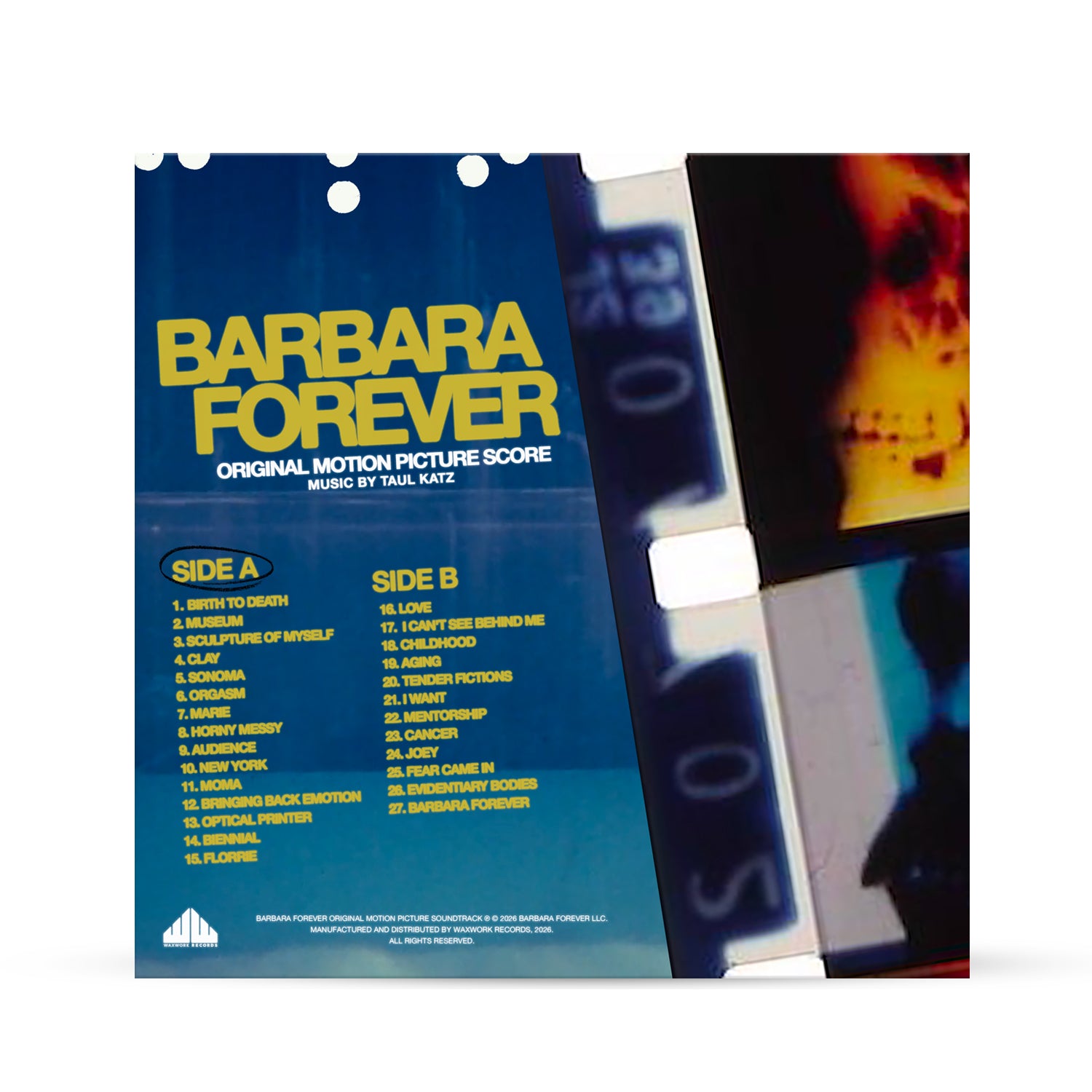 Waxwork Records Barbara Forever vinyle score Taul Katz