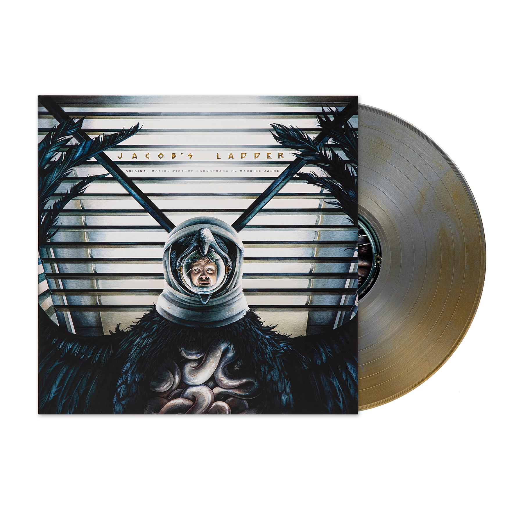 Waxwork Records Jacob's Ladder vinyle argent et or