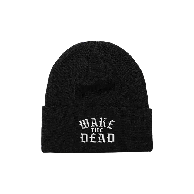 Wake The Dead Logo bonnet noir maille