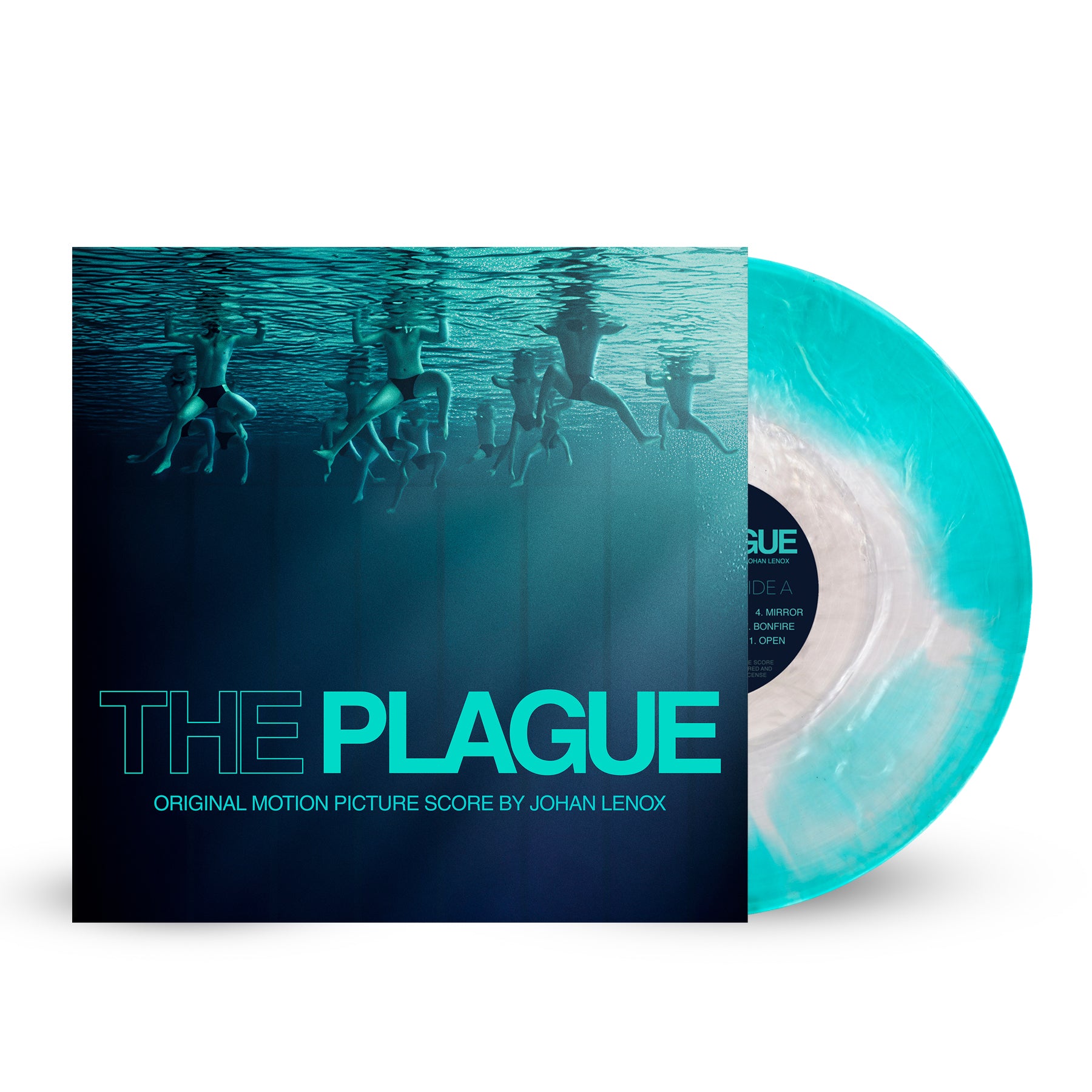 Waxwork Records The Plague vinyle Pool Water Blue LP Johan Lenox
