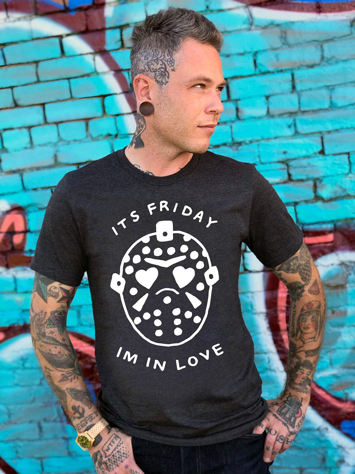 Waxwork Personalhell t-shirt noir Friday in Love