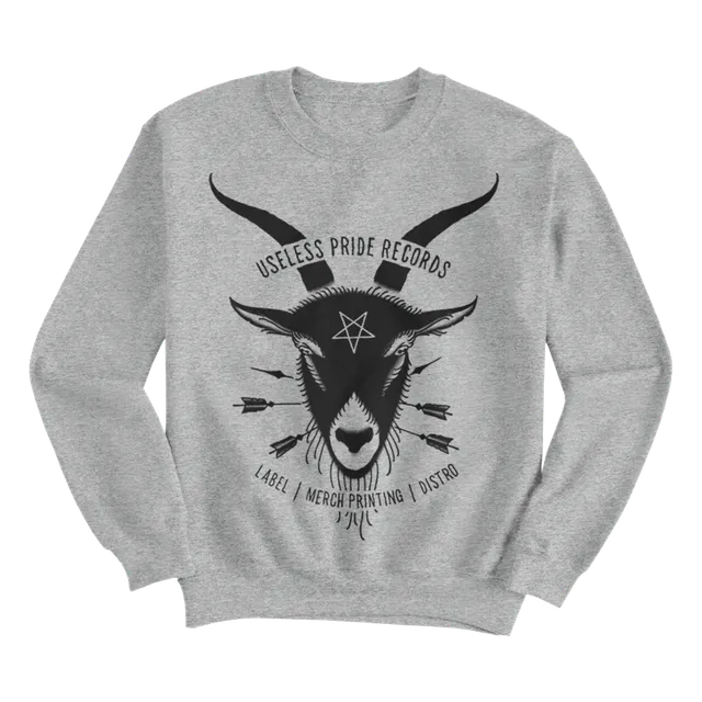 Useless Pride Goat sweat gris col rond