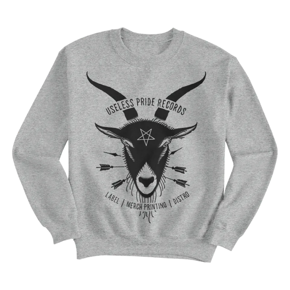 Useless Pride Goat sweat gris col rond