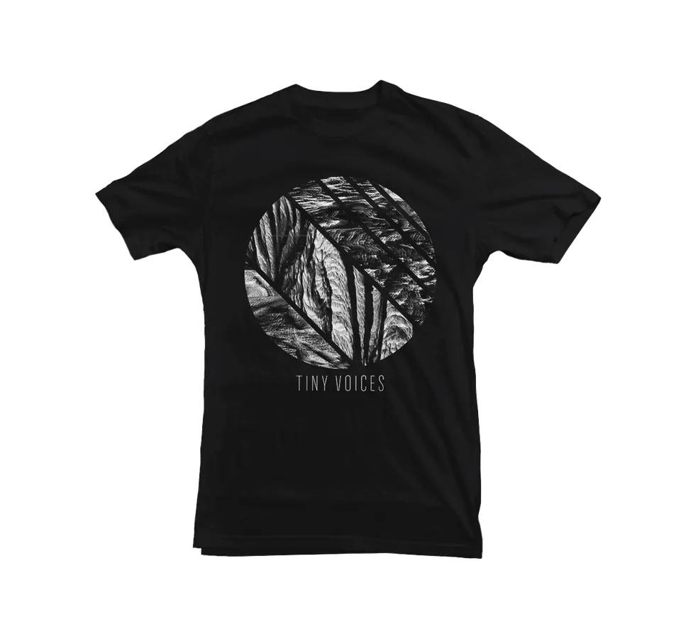 Tiny Voices Erosion Circle T-shirt noir bio M