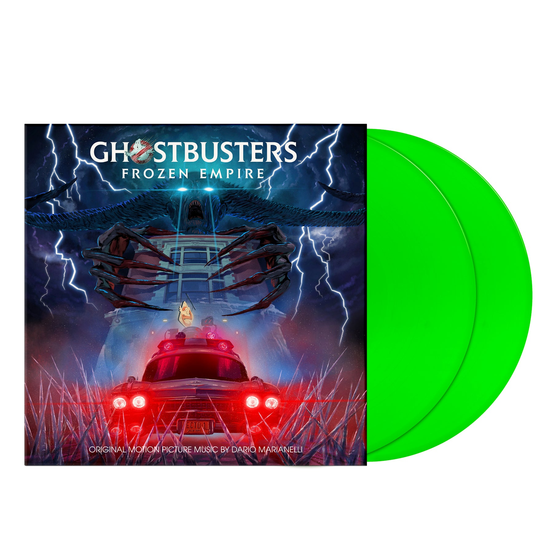 Waxwork Ghostbusters Frozen Empire vinyle vert Marianelli