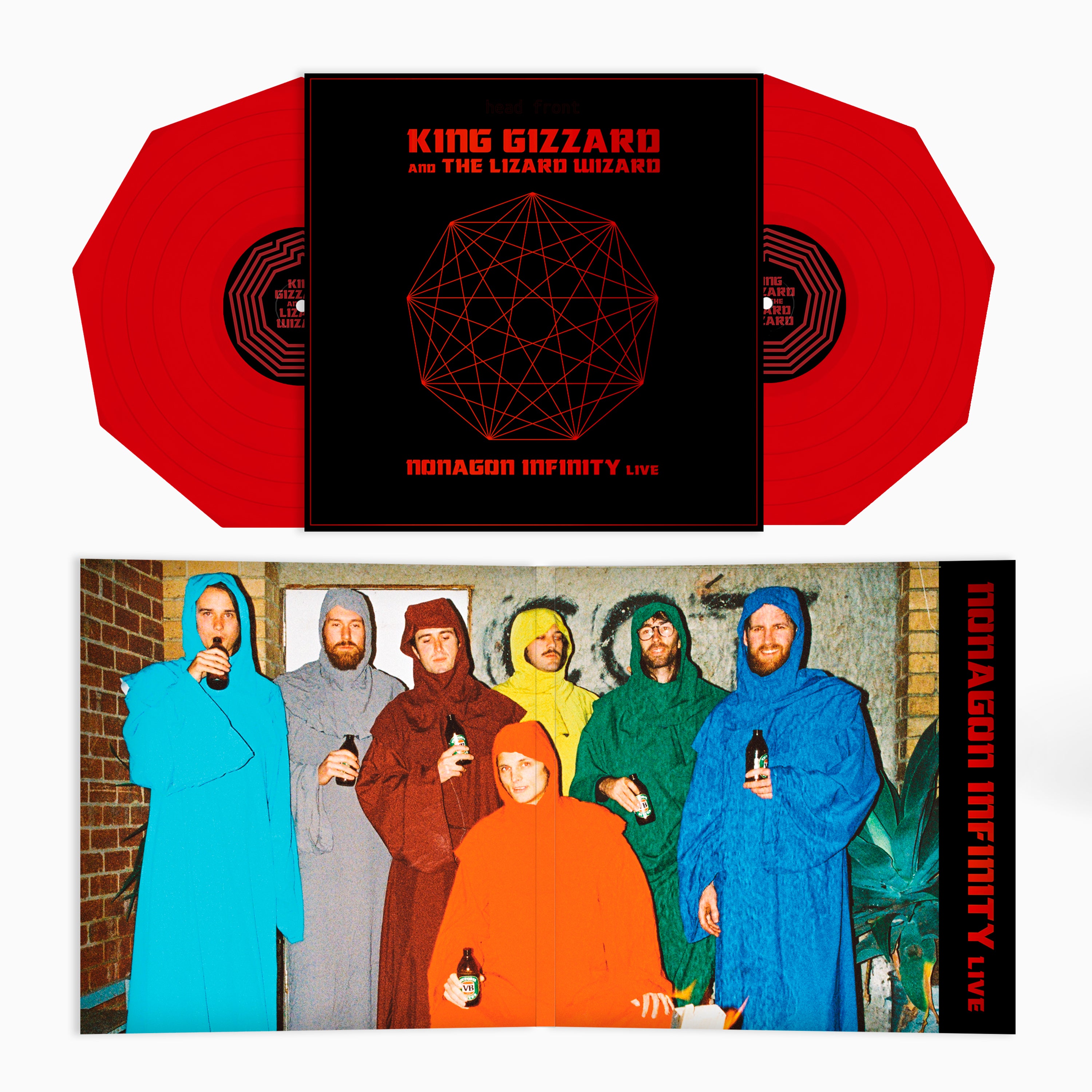 King Gizzard Nonagon Infinity Live double vinyle rouge