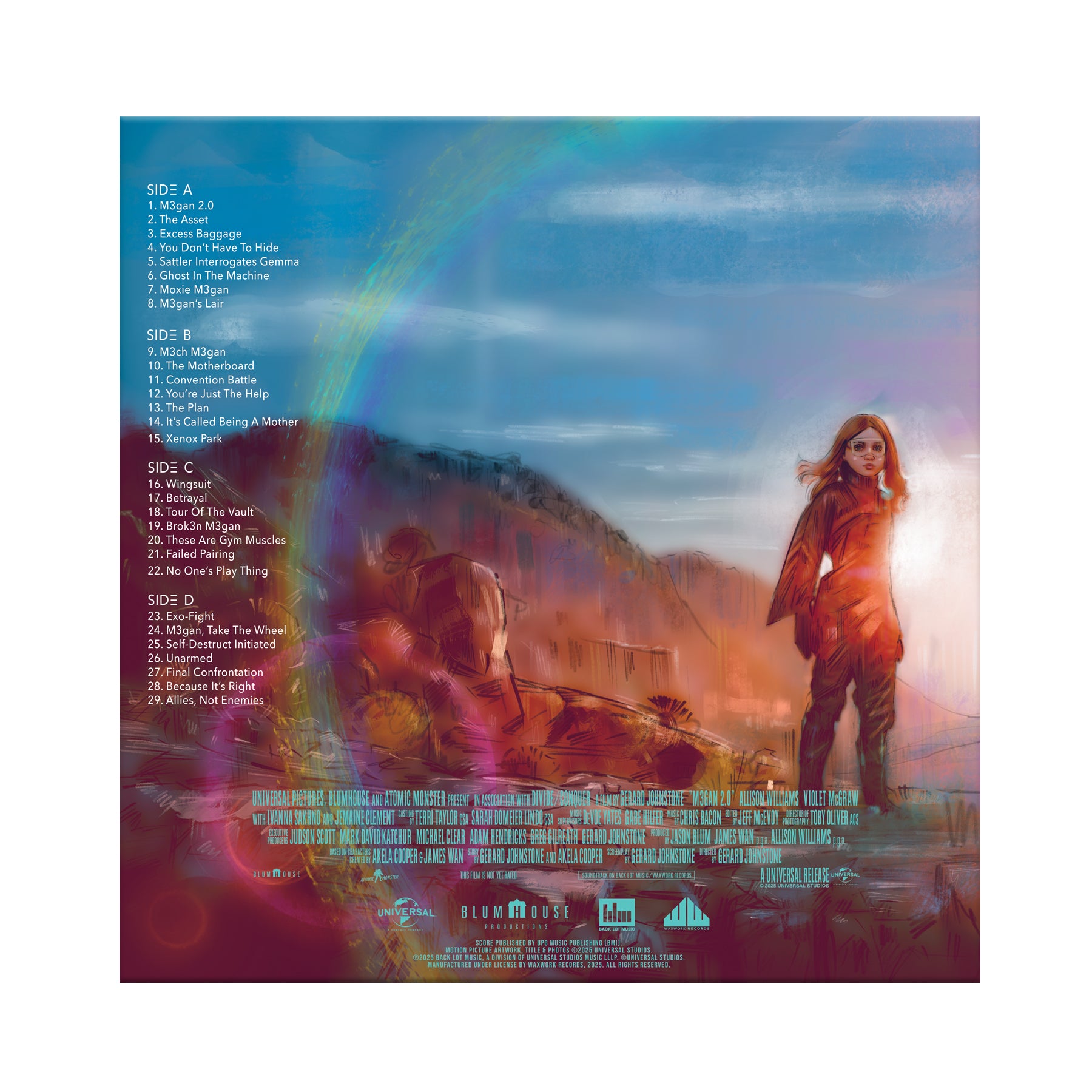 Waxwork Records M3GAN 2.0 vinyle BO Chris Bacon