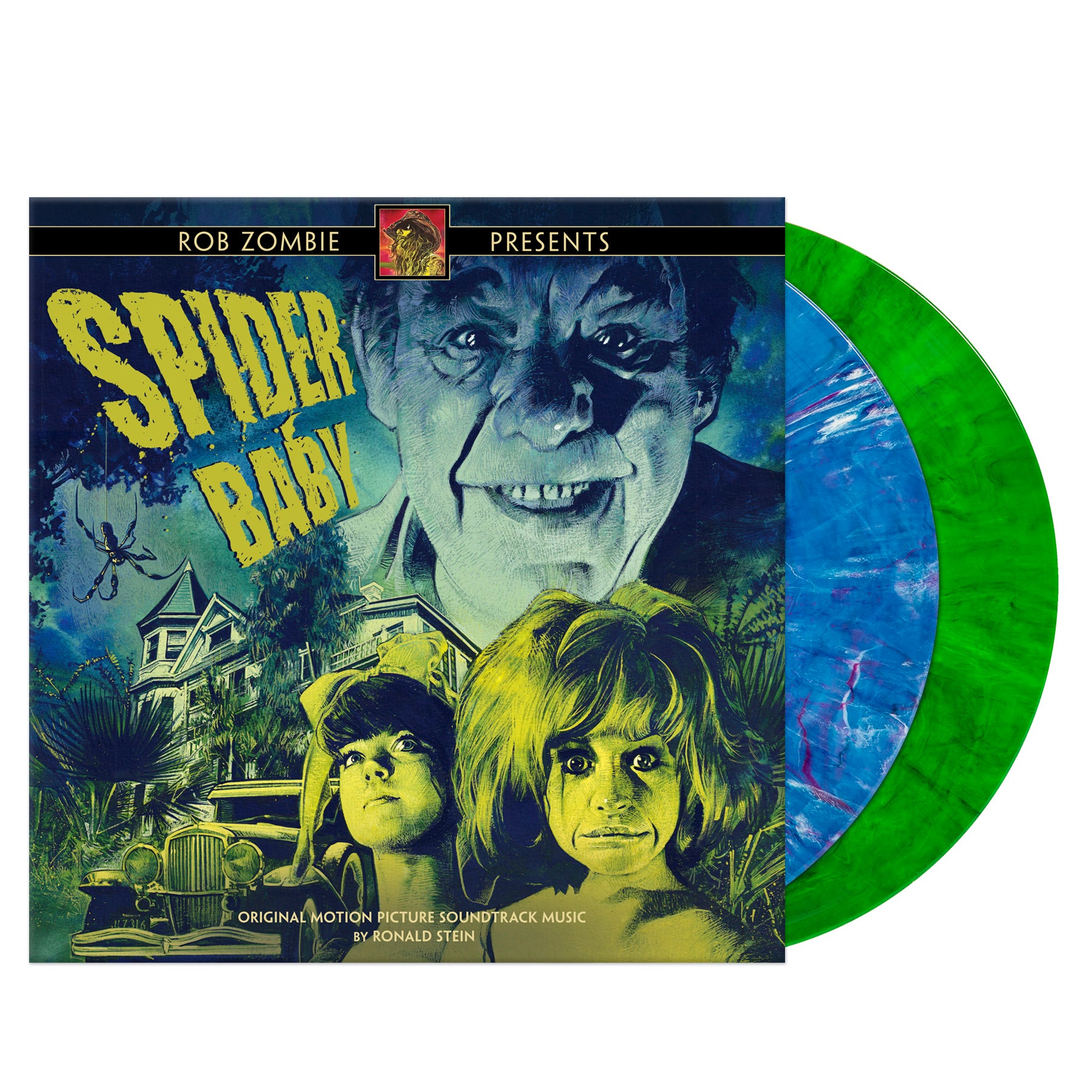 Waxwork Records Rob Zombie Presents Spider Baby vinyle marbré