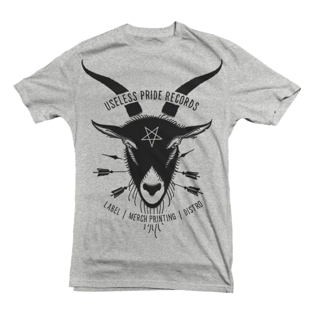 Useless Pride Records Goat t-shirt gris