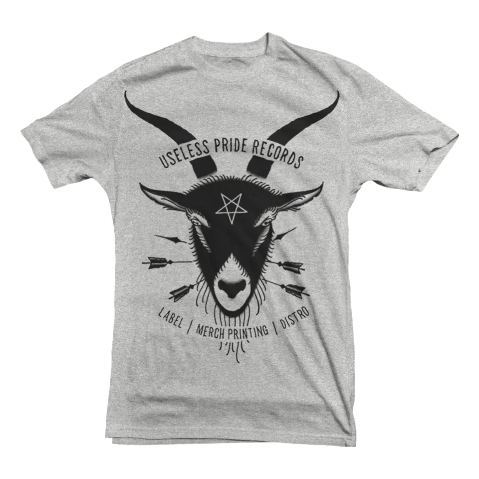 Useless Pride Records Goat t-shirt gris