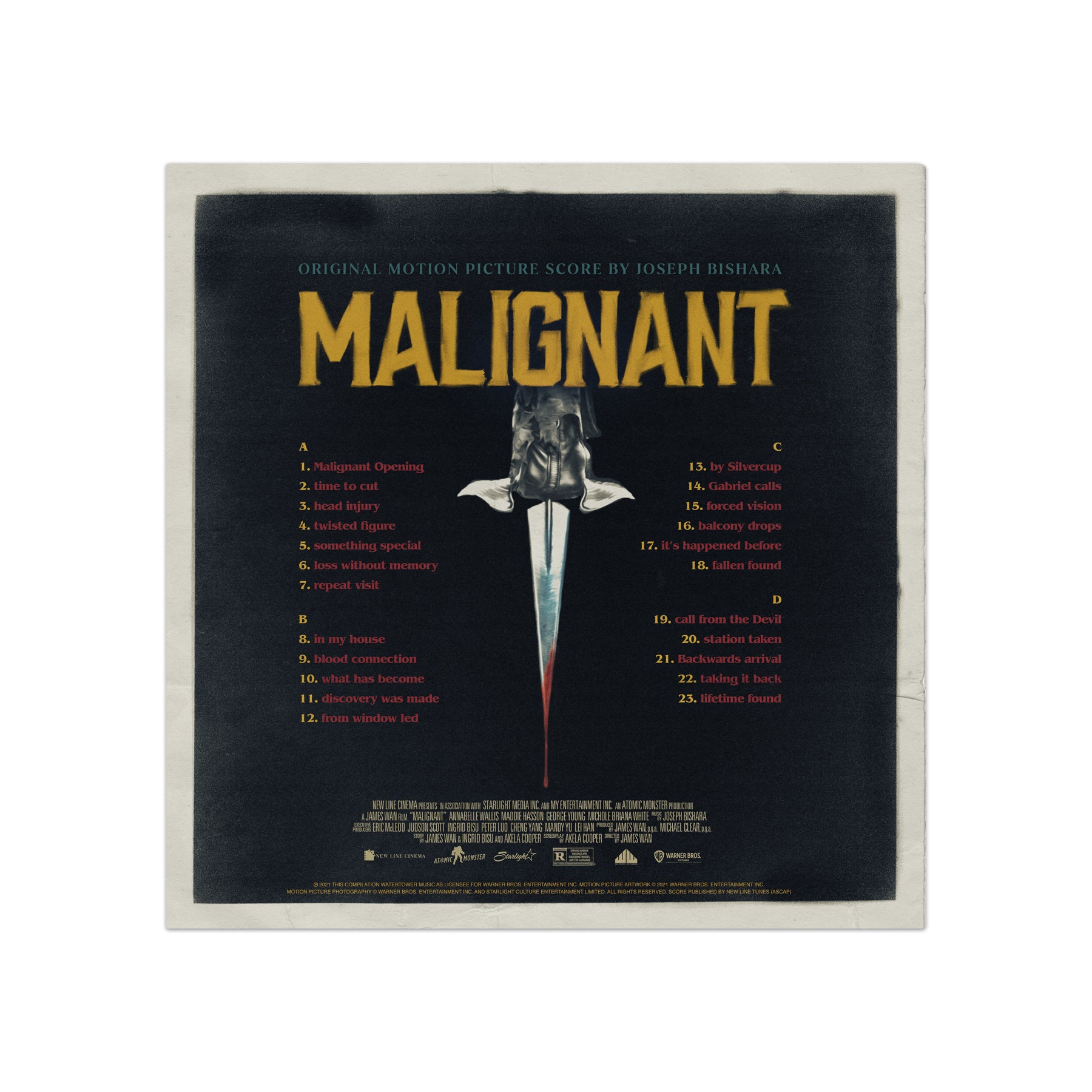 Waxwork Records Malignant vinyle 2LP score complet