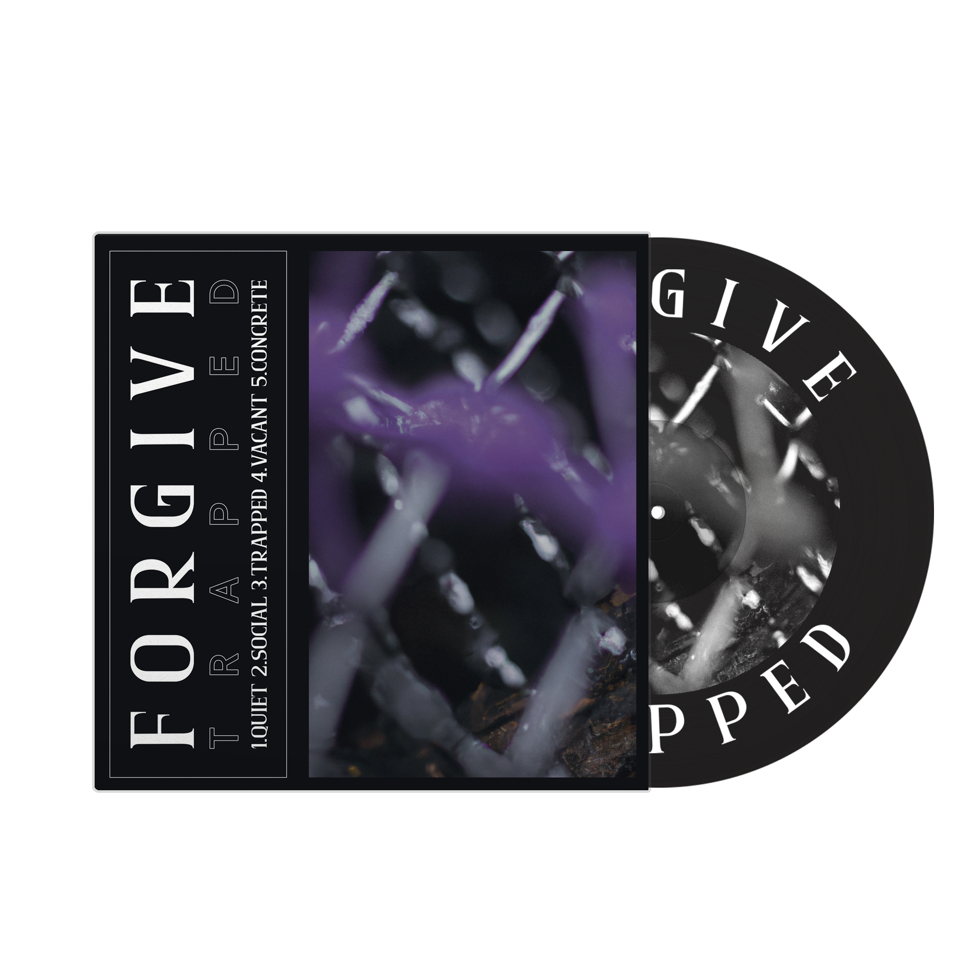 Forgive Trapped vinyle LP noir hardcore