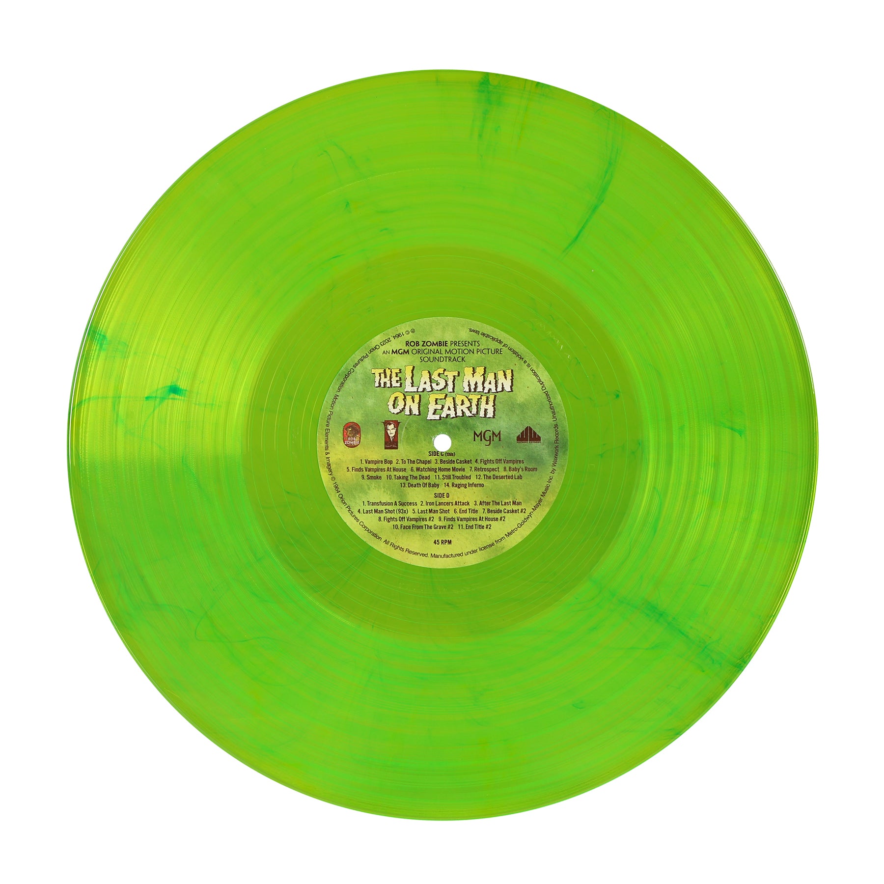 Waxwork Rob Zombie Presents Last Man On Earth vinyle BO horreur