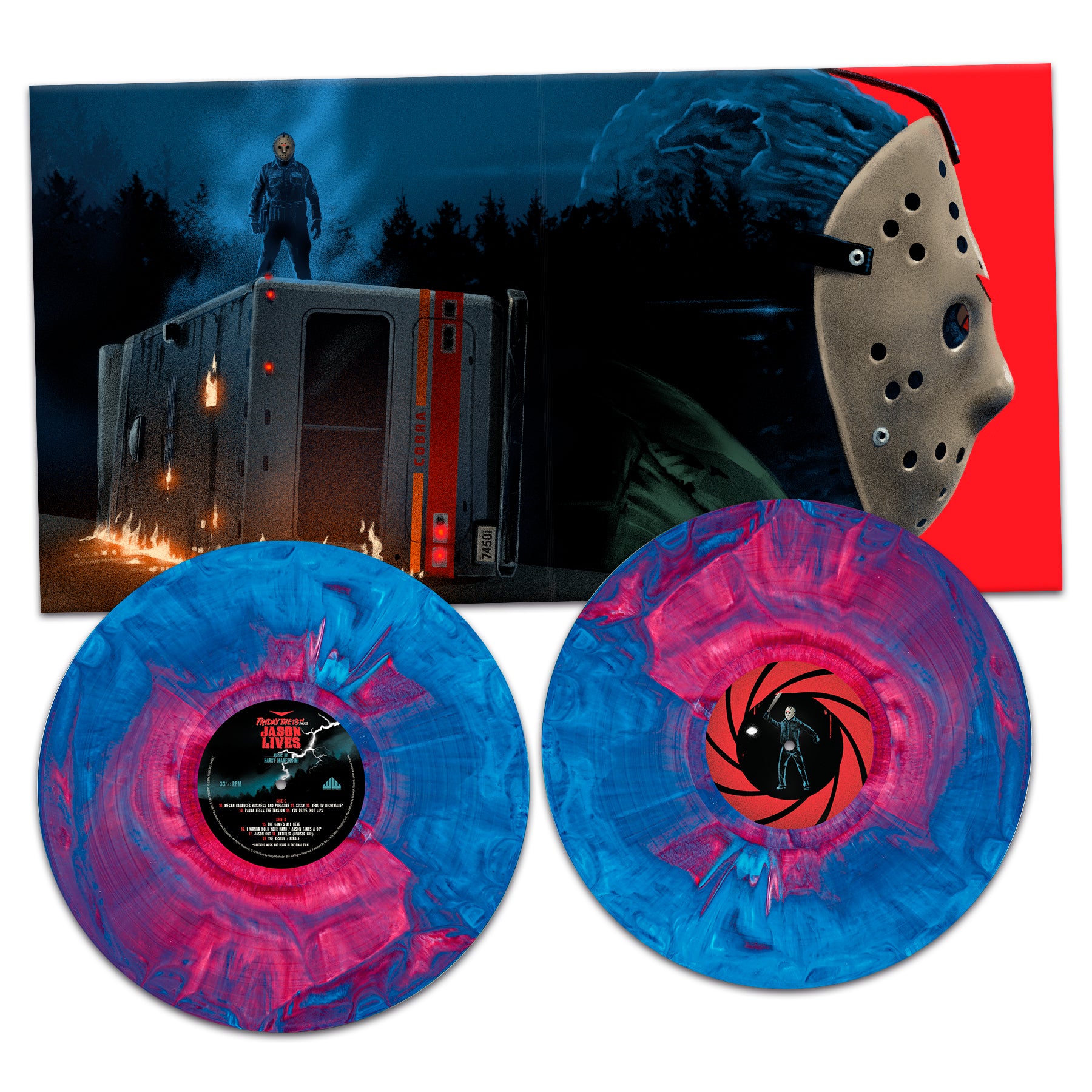 Waxwork Friday The 13th Part VI Jason Lives vinyle bleu rose