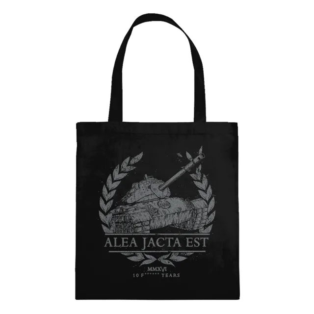 Alea Jacta Est Tank tote bag sac noir coton