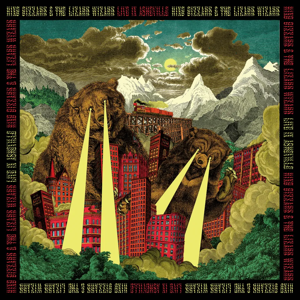 King Gizzard Live In Asheville coffret triple vinyle splatter