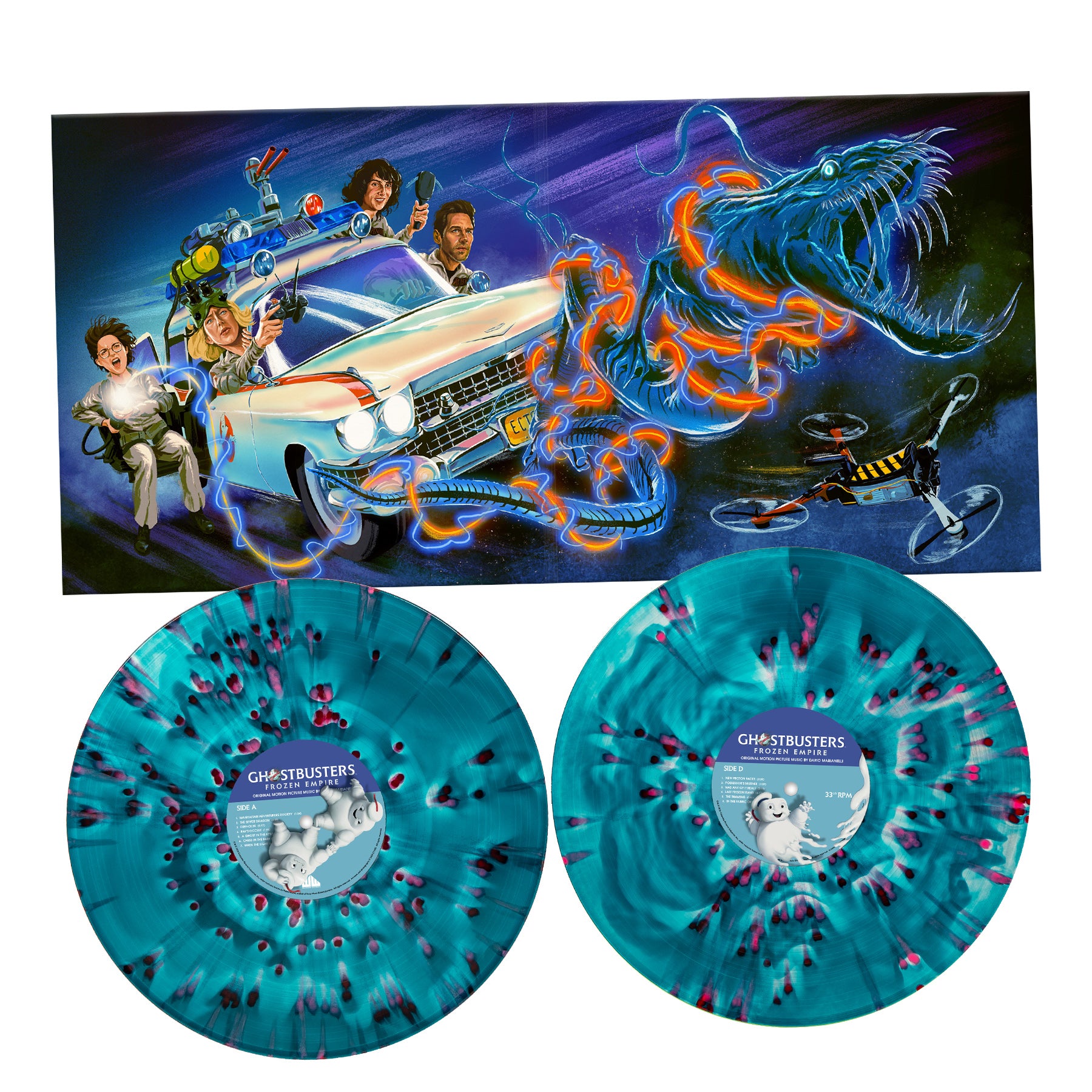 Waxwork Ghostbusters Frozen Empire vinyle vert Marianelli